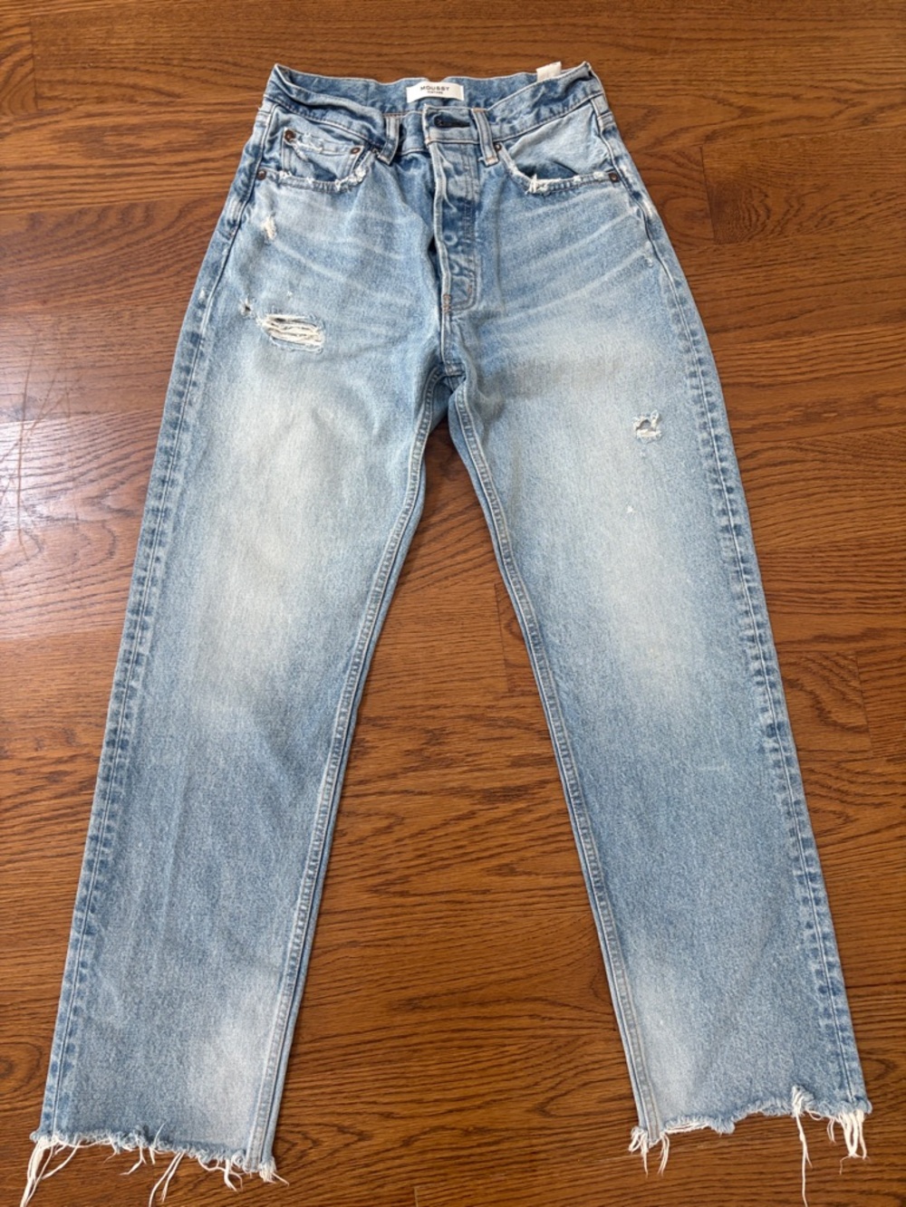 Moussy Vintage straight leg  Distressed Jeans - 26